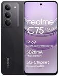 realme 256 GB 5G Smartphone 50 MP Dreifach Kamera (Storm Black) C75 631011006343