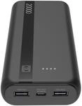 Cellular Line 20000 mAh Powerbank USB Typ-C Entry (Schwarz) PBENTRY20000K