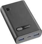 Cellular Line 10000 mAh Powerbank USB Typ-C Fast (Schwarz) PBFAST01PD10000K
