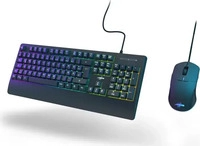 Hama 00217895, Hama RGB-LED Gaming Tastatur USB uRage Koop 320 2in1 (Schwarz)
