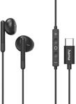 Hama In-Ear Kopfh&ouml;rer Kabelgebunden USB Typ-C 221785 Classy (Schwarz) 00221785