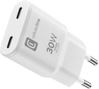 Cellular Line 2xUSB-C Ladeger&auml;t mit GaN-Technologie -GAN SLIM 30W 2xUSB-C 30W...