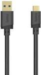 Hama 5 Gbit/s Stecker Rundkabel USB A auf USB C 0,75 m 202005 (Schwarz) 00202005