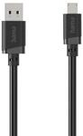 Hama 0,48 Gbit/s Stecker Rundkabel USB A auf Micro-USB B 3 m 201805 (Schwarz)