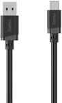 Hama 0,48 Gbit/s Stecker USB A auf USB C 1 m 201811 (Schwarz) 00201811