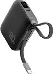 Cellular Line 10000 mAh Powerbank USB Typ-C Pocket (Schwarz) PBPOCKET10000K