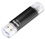Hama USB Type-A / Micro-USB Stick 128 GB 124001 Laeta Twin (Schwarz) 00124001