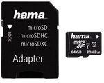 Hama MicroSDXC Speicherkarte 64 GB Klasse 10 124140 00124140