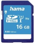 Hama SDHC Speicherkarte 16 GB Class 1 (U1) Klasse 10 124134 00124134