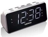 Lenco FM Radio Uhr CR-18 (Schwarz, Silber)