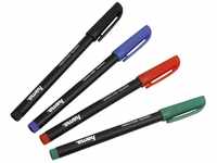 Hama CD/DVD Marker, set of 4 pieces, black-red-blue-green 00051195