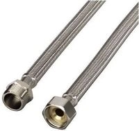 Xavax 110959 Panzer-Zulaufschlauch-Verl&auml;ngerung 1m Edelstahl 00110959