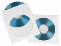 Hama CD Paper Sleeves, white, 50 pcs/Pack 00051173