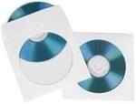 Hama CD Paper Sleeves, white, 50 pcs/Pack 00051173