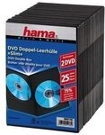 Hama DVD Slim Double-Box 25, Black 00051185