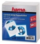 Hama CD-ROM Paper Sleeves 50, White 00062671