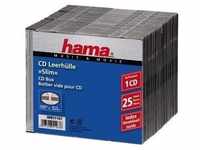 Hama CD Slim Box, black, pack of 25 pcs 00051167