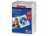 Hama DVD-Leerhülle 5, Transparent 00083895