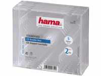 Hama CD Double Jewel Case, Pack 5 00044752