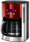 12 Tassen Filterkaffeemaschine 1,8 l (Schwarz, Rot, Silber) 23240-56 Luna 