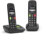 Gigaset Analoges/DECT-Telefon E290A Duo (Schwarz) L36852-H2921-B1