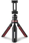 Hama 3 Bein(e) Stativ Smartphone/Tablet 004630 Solid 19B (Schwarz, Rot) 00004630