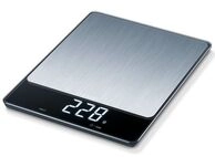 Beurer Elektronische K&uuml;chenwaage bis 15 kg KS34 XL (Silber) 70313