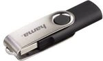 Hama 00094175, Hama USB Typ-A Stick 16 GB 094175 Rotate (Schwarz, Silber)