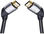 OEHLBACH 48 Gbit/s Stecker Abgewinkelt HDMI auf HDMI Typ A (Standard) 2 m Easy