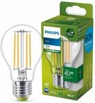 Philips LED Lampe Globe E27 EEK: A 485 lm Warmwei&szlig; (3000K) entspricht 40 W