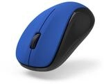 Hama 1200 DPI B&uuml;ro Maus Optisch 173021 MW-300 V2 (Schwarz, Blau) 00173021