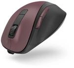 Hama 1600 DPI B&uuml;ro Maus Optisch 173033 MW-500 Recharge (Schwarz, Burgund) 00173033