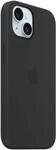 Cover f&uuml;r Apple iPhone 15 Silikon Case mit MagSafe (Schwarz) MT0J3ZM/A