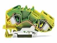 WAGO 2 Leiter Schutzleiterklemme 783-607 16qmm grün-gelb