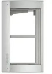 Bticino Abdeckrahmen Sfera New 350221 + Modultr&auml;ger 2M ALLMETAL