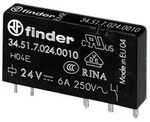 Finder Steck-/Printrelais 34.51.7.024.0010 24VDC 1 Wechsler