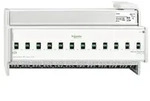 Schneider Electric Schaltaktor REG-K/12x230/16 Handbet&auml;tigung lichtgrau