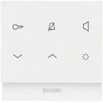 ELCOM Audio-Haustelefon eckig 2D polarweiss gl&auml;nzend TOUCH