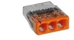 WAGO Verbindungsdosenklemme 3polig 2273-203 Compact 0,5-2,5qmm transp./or.