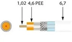 TELEVES Koaxkabel SK2000plus-T 1,0/4,6/6,8mm 500m TR
