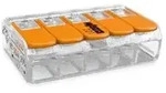 WAGO Verbindungsklemme 5polig Compact mit Hebel transparent