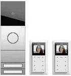 GIRA Video-Sprechanlagen-Set 2417000 2-Fam.-Paket 106 Edelstahl