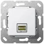 GIRA Einsatz Modular Jack 569603 RJ45 Cat.6a 10 Gbit LSA Plus rw