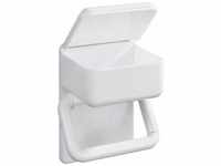 Maximex Toilettenpapierhalter 2 in 1 mit Ablage für feuchte Toilettentücher 8514500