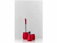 WENKO WC-Garnitur Sydney Rot Matt Keramik mit Soft-Touch Beschichtung 23281100