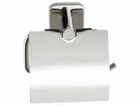 WENKO Toilettenpapierhalter mit Deckel Mezzano rostfrei 24253100