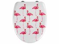 WENKO Premium WC-Sitz Flamingo Duroplast, mit Absenkautomatik 22406100