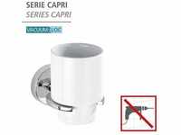 WENKO Vacuum-Loc Zahnputzbecher Capri Befestigen ohne bohren 22316800