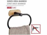 WENKO Turbo-Loc Handtuchring Orea Bamboo Befestigung ohne bohren 25367100