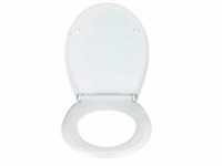 WENKO WC-Sitz Solaro Weiß Thermoplast, Fix-Clip Hygiene-Befestigung 25136100